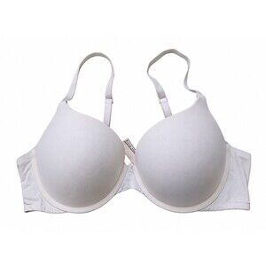 Victoria’s Secret White T-Shirt Push Up Full Coverage Bra Size 38C GUC